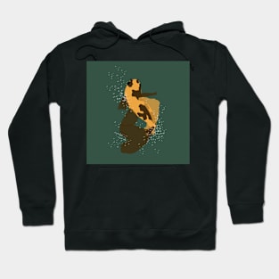 Orange and Black Koi Hoodie